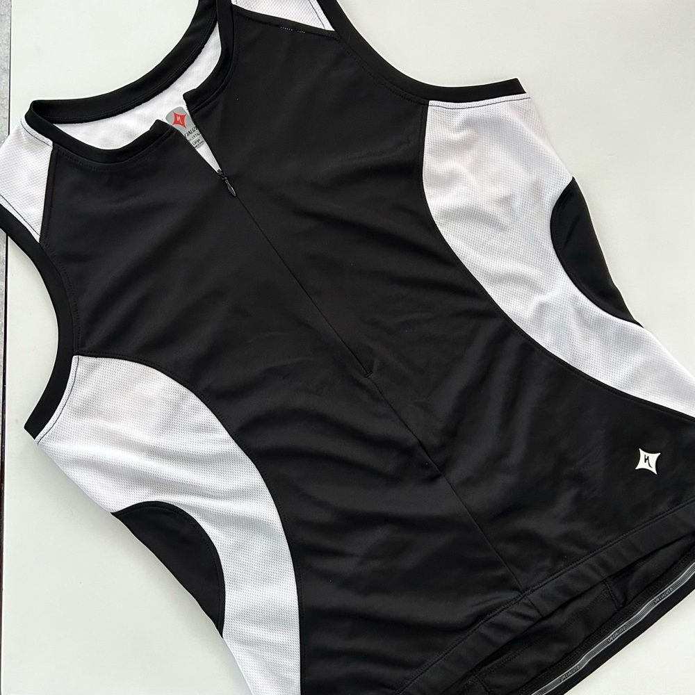 Specialized Women's Bicycling Jersey 1/2 Zip Sleeveless Mesh, L